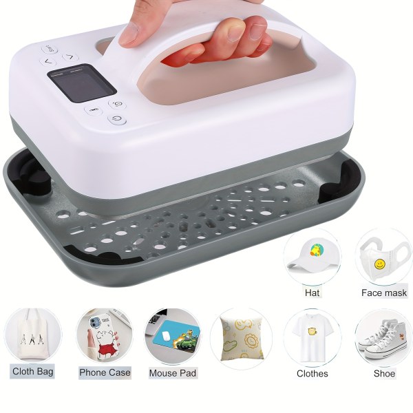 12 X10 7 X5 Portable Heat Press Machine For T Shirts Small Heat Press Machine W Insulated Base Fast To 450 Distribute Heat Precise Protect T Shirt Heat Press Machine