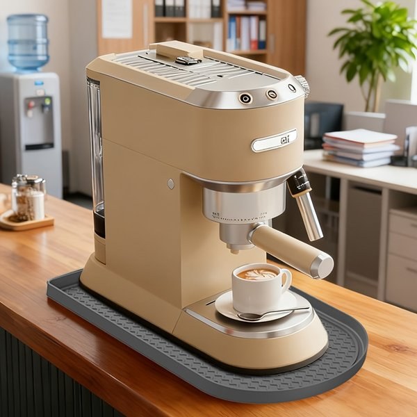 Silicone Mat For Coffee Machines With Raised Edges Non Slip Protective Pad For Kitchen Appliances Countertop Mat For Juicers Scratch Resistant And Easy To Clean
