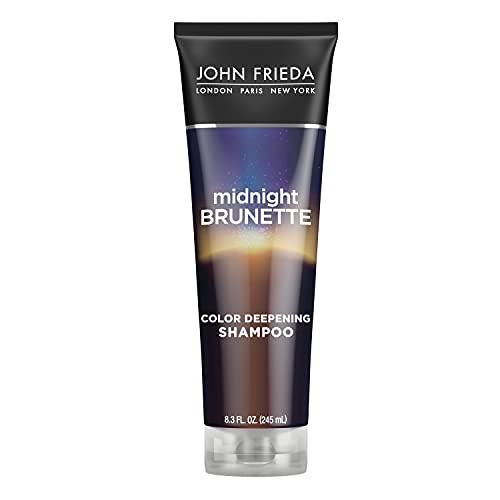 John Frieda Midnight Brunette Visibly Deeper Colour Deepening Shampoo, 8.3 Ounces - Packaging May Vary