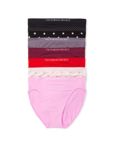 Victoria's Secret Smooth Brief Underwear, Multicolored, 7 Pack, Medium