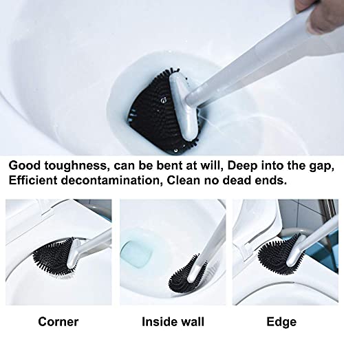 Toilet Brush and Holder Set for Bathroom