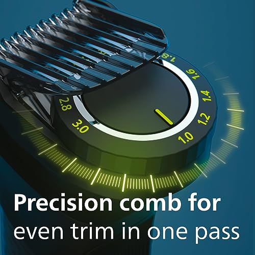 Philips Multi Groomer All-in-One Trimmer Series 7000, Mens Grooming Kit with Trimmer for Beard, Head, Hair, Body, Groin, Nose and Face, NO Blade Oil Needed, MG7960/28