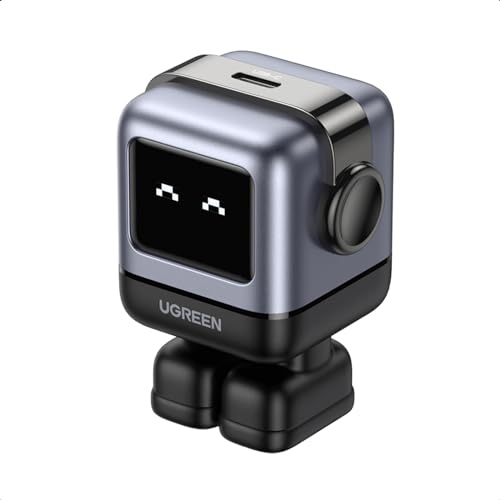 UGREEN Uno 30W USB C Charger Block, Compact Nexode Robot GaN Fast Charger for iPhone 16/15/14, Galaxy S25/S24/S23, Pixel 9/8/7, MacBook Air, iPad Pro (Black)