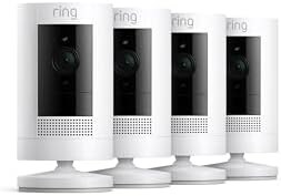 Ring Outdoor Cam Stick Up Cam Weather-Resistant Security Camera White