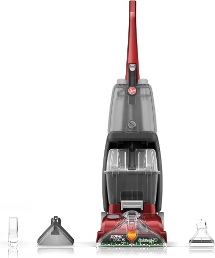 Hoover PowerScrub Deluxe cleaning carpet
