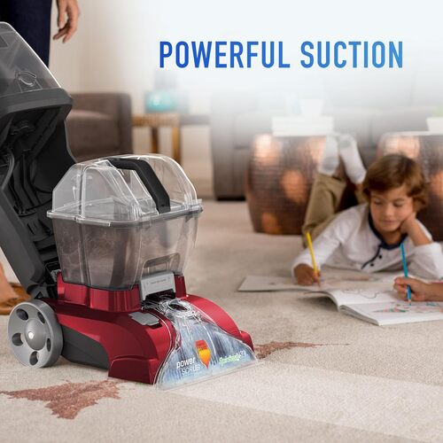 Hoover PowerScrub Deluxe cleaning carpet