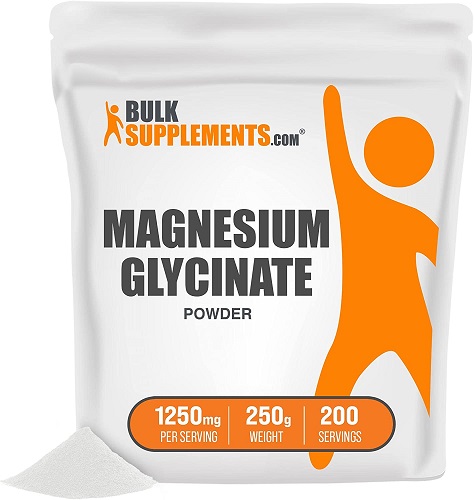 BulkSupplements.com Magnesium Glycinate Powder - Magnesium Supplement - Glycine Supplements - Magnesium Supplement for Women - High Absorption Magnesium - Mag Glycinate (250 Grams - 8.8 oz)