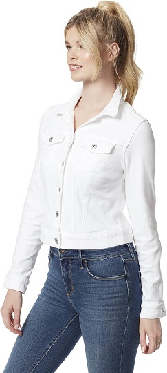 Jessica Simpson Plus Size Denim Jacket - Soft Stretch Material for Comfort