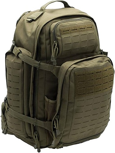 LA Police Gear Atlas 72 Hour Tactical Backpack for Men or Women, Large Tactical Backpack, Hiking Backpack, CCW Backpack - OD Green
