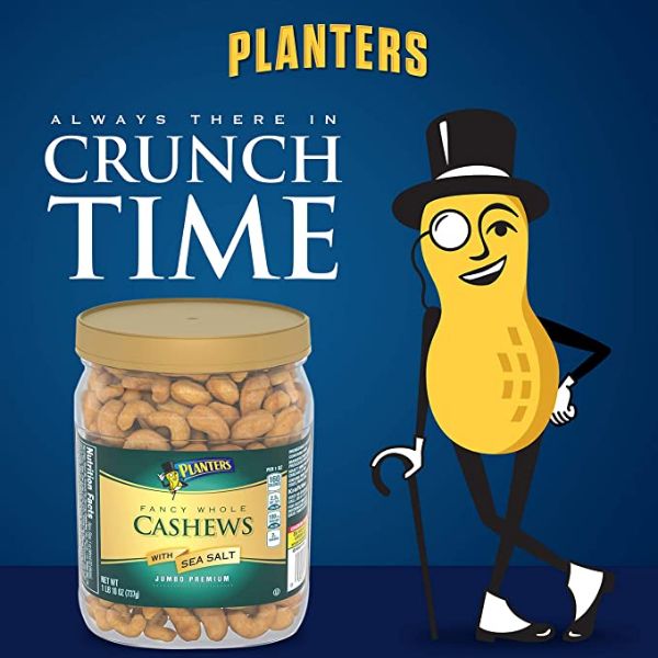 Fancy Whole Cashews with Sea Salt, 26 oz. Resealable Jar - Made with Simple Ingredients - Good Source of Vitamins and Minerals - Kosher (Packaging May Vary) - PLANTERS 