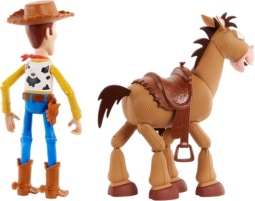 Disney Pixar Toy Story 4 Woody and Bullseye 2-Character Pack, Movie-inspired Relative-Scale for Storytelling Play [Amazon Exclusive]