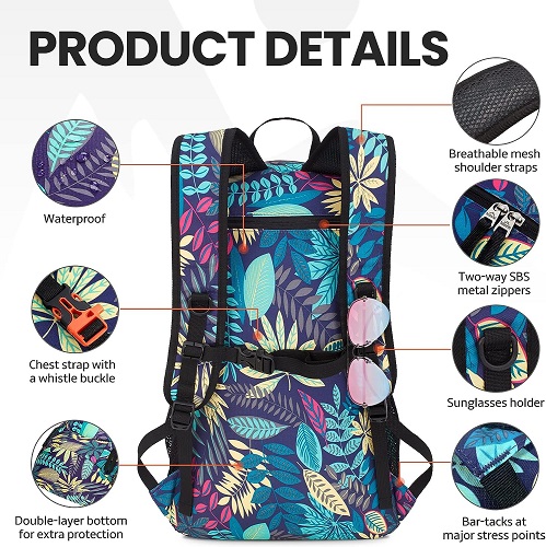 Close-up of Venture Pal 40L Lightweight Packable Travel Hiking Backpack Daypack