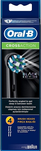 Oral-B CrossAction Replacement Black Toothbrush Heads