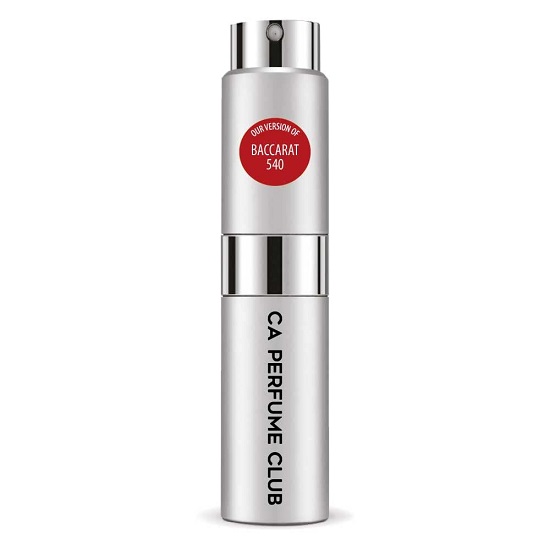CA Perfume Impression of Maison Francis K. Baccarat 540 For Men Replica Version Fragrance Dupes Concentrated Long Lasting Eau de Parfum Spray Refillable Atomizer Bottle 0.27 Fl Oz/8ml-X1