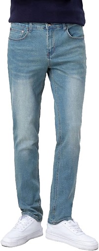 Men’s Slim Fit Jeans Tapered Jeans By Plaid&Plain 