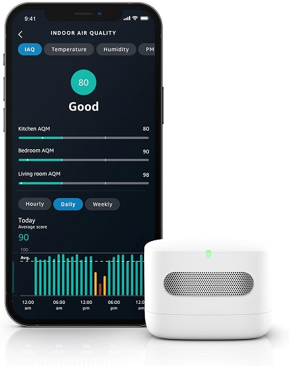 Breathe Clean: Amazon Smart Air Quality Monitor – Breathe Clean, Works Seamlessly with Alexa