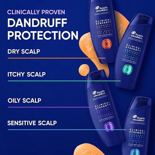 Head & Shoulders Clinical Strength Dandruff Shampoo bottle.