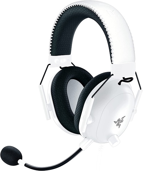 Razer BlackShark V2 Pro Wireless Gaming Headset: THX 7.1 Spatial Surround Sound - 50mm Drivers - Detachable Mic - for PC, PS4, PS5, Switch, Xbox One, Xbox Series X & S - White (Renewed)