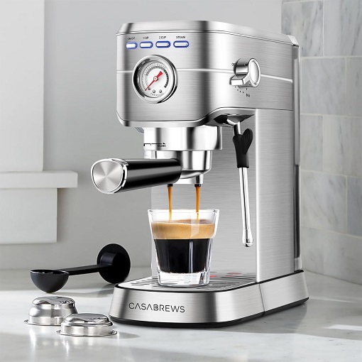CASABREWS 20-Bar Espresso Machine with Milk Frother