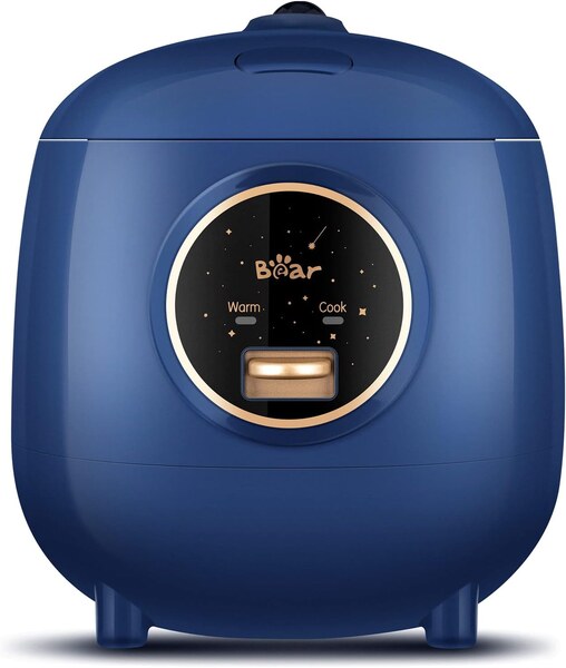 Bear Mini Rice Cooker, 2-Cup Uncooked, Nonstick, Keep Warm, BPA Free