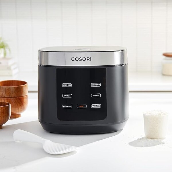 Cosori Rice Cooker 10 Cup Fuzzy Logic Black