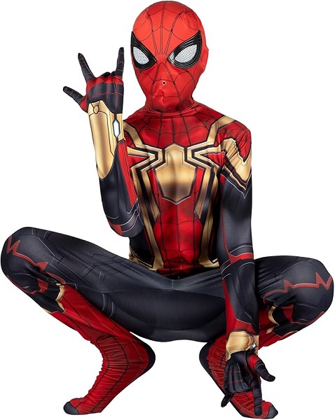 Spider-Man Costume Youth - Deluxe Zentai Suit with Integrated Design