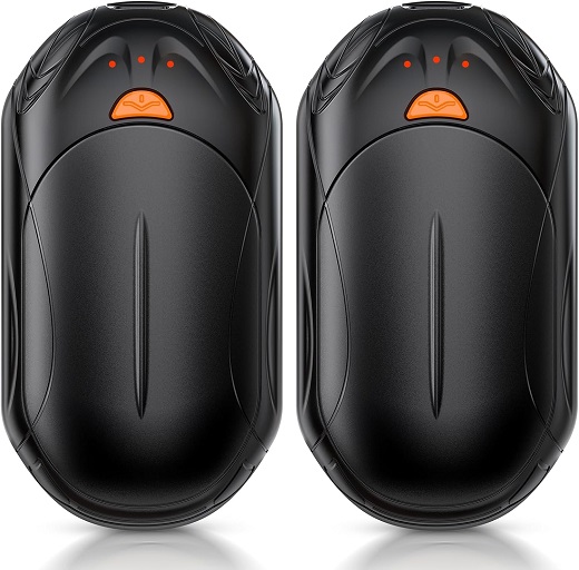 Warm Your World, Cool Tech: AI Hand Warmers Rechargeable 2 Pack, 6000mAh Electric Hand Warmers, AI Smart Chips 20Hrs Long Safe Heat, Portable Pocket Heater, Gifts for Christmas, Outdoor, Golf, Hunting, Camping Accessories