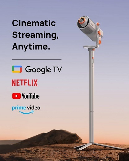 XGIMI MoGo 4 2025 Portable Projector | 5 Hours Playtime, Google TV, Harman Kardon Speakers