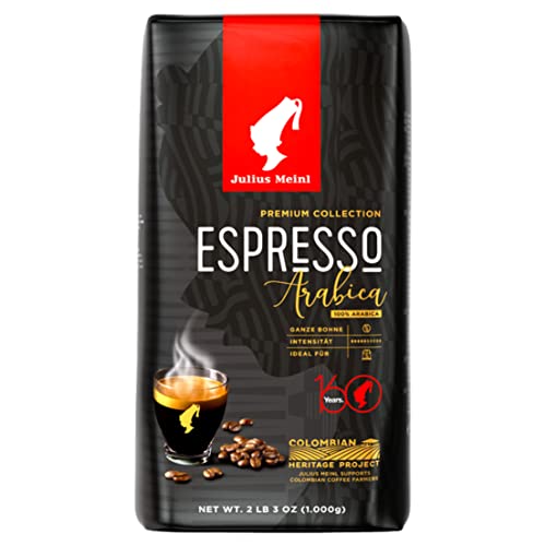 Julius Meinl: "Espresso Arabica," Medium Roasted Coffee Beans, Premium Collection, 1kg / 35oz, Imported from Vienna