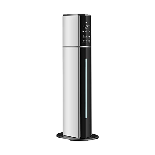 Freestanding Humidifier with Top Fill 9L/2.4Gal Water Tank, H1A Cool Mist Ultrasonic Air Humidifiers with Essential Oil, 360° Nozzle, Quiet, Auto Off, for Home, Bedroom, Baby room, Office, Plants