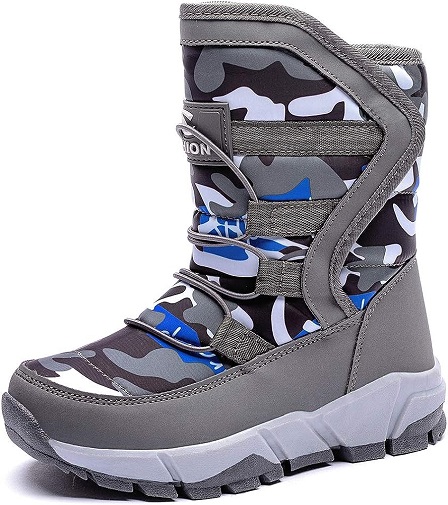 New! Boys Winter Snow Boots for Toddlers, Little Kids, and Big Kids, Waterproof and Slip-Resistant, By GUBARUN 
