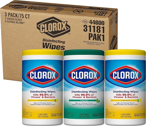 Clorox Disinfecting Wipes Value Pack - 75 wipes per pack