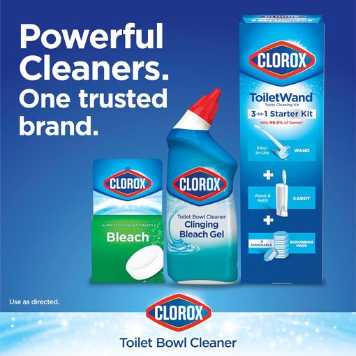 Clorox Toilet Bowl Cleaner Gel - Ocean Mist, 24 oz bottles