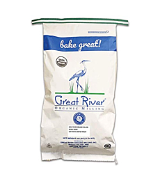 Great River Organic Milling, Whole Grain, Soft White Winter Wheat, Organic, 25-Pounds (Pack of 1)