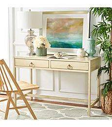 Safavieh Home Collection Esther Antique White 2-Drawer Desk, Medium