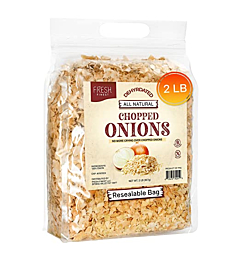Dehydrated Chopped Onion Flakes 2 LB Bulk, Dried Onion For Soups, Stews, Vegetables, & All your Dishes, Dehydrated onions Perfect for emergency food supply