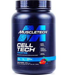 Muscletech Cell Tech Creatine Muscle Builder 3LB Fruit Punch CellTech 3 lbs