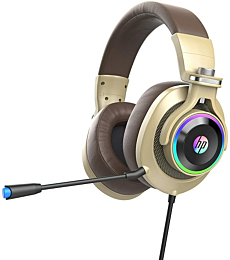 HP Wired Gaming Headset with LED Lit, Adjustable Mic for PS4 Xbox One Nintendo