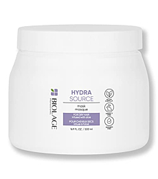 BIOLAGE Hydra Source Mask | Revives Dry Strands For Increased Hair Shine & Manageability | For Dry Hair | Paraben-Free | Vegan | 16.9 Fl. Oz.