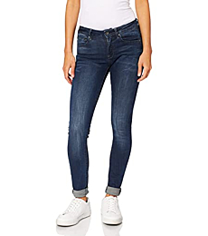 G-Star Raw Women's Midge Zip Mid Rise Skinny Fit Jeans, Dark Aged, 24W x 28L
