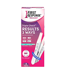 First Response Triple Check Pregnancy Test, 3 Count