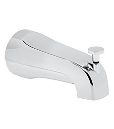 American Standard 8888026.002 Bath Slip-On Diverter Tub Spout, 4 in, Polished Chrome (For 1/2" copper water tube)