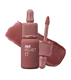 Peripera Ink the Velvet Lip Tint, Liquid Lip (0.14 fl oz, 017 ROSY NUDE)