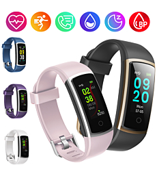 YAMAY Blood Pressure Monitor Heart Rate Smart Watch Men Women for iOS Android