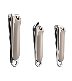 Mr.Green Nail Clipper Set,Sharpest Fingernail, Toenail and Slant Edge Clippers, Effortless Stainless Steel Nail Clippers for Men & Women,Good Gift with Metal Case(3Pcs)