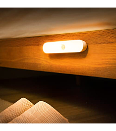 NEWSEE (5 Pack) LED Night Light,Motion Sensor Cabinet Lamp,Portable Cordless Magnetic Battery Powered Lighting for Closet,Bedroom,Wardrobe,Kitchen,Cupboard,Corridor,Storage Room,Bathroom