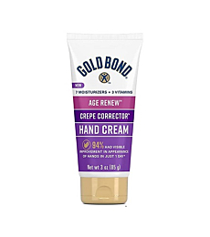 Gold Bond Age Renew Crepe Corrector Hand Cream, 3 oz.