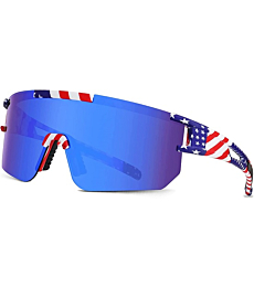 YUNBLL&KO Polarized Sunglasses for Men Women, P-V Style UV400, Cycling Glasses Baseball Goggles Running Golf