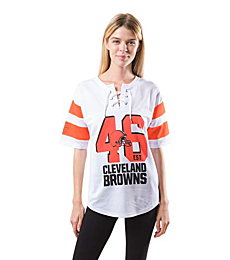 Ultra Game NFL Cleveland Browns Womenss Penalty Box Jersey, Team Color, Medium