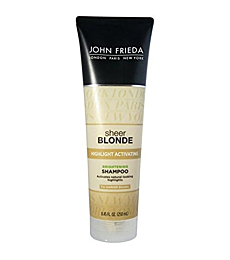 John Frieda Sheer Blonde Highlight Activating Brightening Shampoo Darker Blondes, 8.45 oz